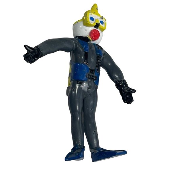 Vtg 5 Jack In The Box Rubber Bendable Figurine Advertising Scuba Fishman & More - Picture 4 of 11
